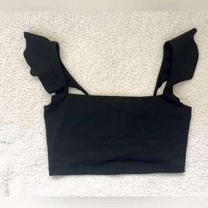 Free people intimately black crop top XS